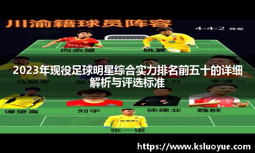 2023年现役足球明星综合实力排名前五十的详细解析与评选标准