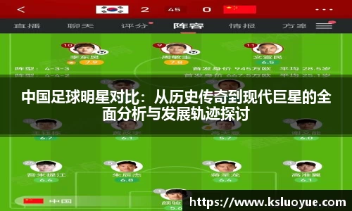中国足球明星对比：从历史传奇到现代巨星的全面分析与发展轨迹探讨